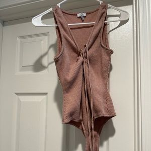 Small taupe bodysuit